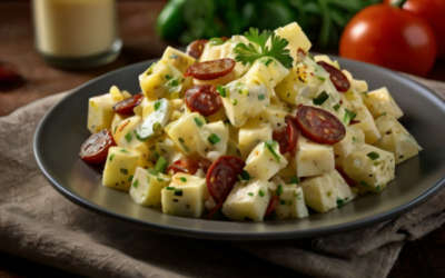 POTATO SALAD WITH SAUSAGE AND GOUDA CHEESE